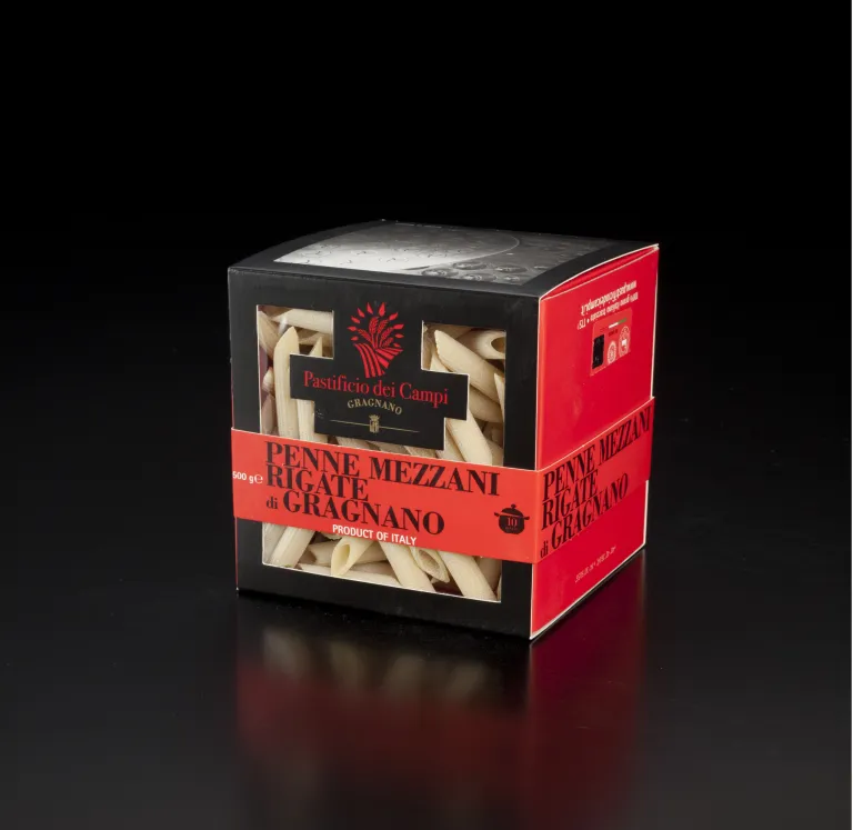 Pasta Penne Mezzani Rigati 500g doos 