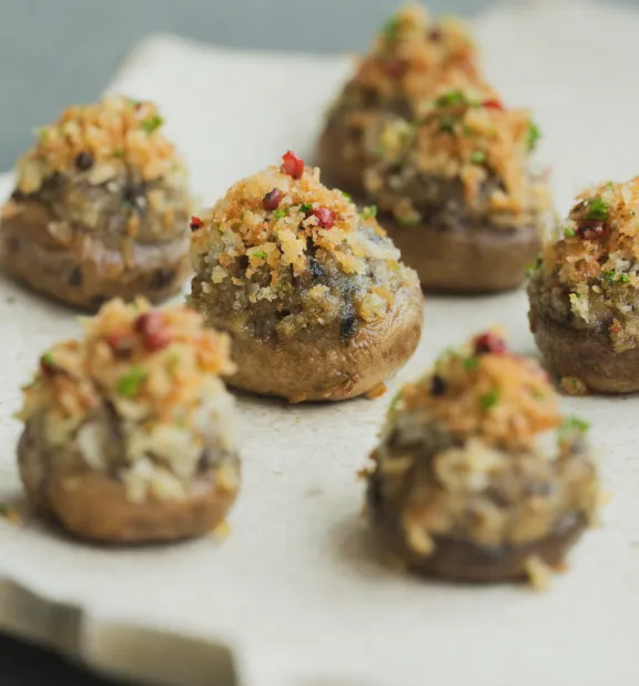 Gevulde champignons met truffel