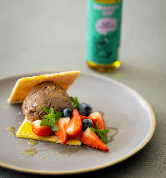 Chocolade-ijs met truffel